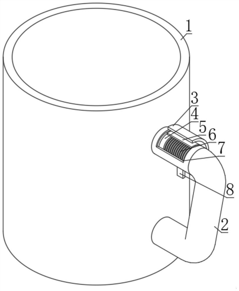 Tea cup facilitating tea drinking and tea leaf replacement