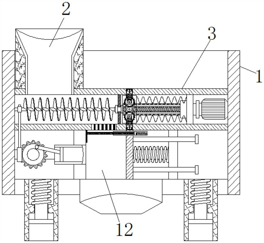 Bundling device for maintaining same size of compression block for garden waste treatment