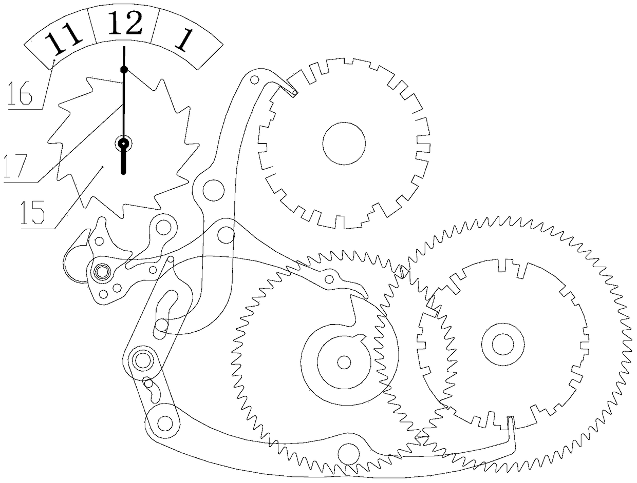 Lunar leap month actuator of a clock