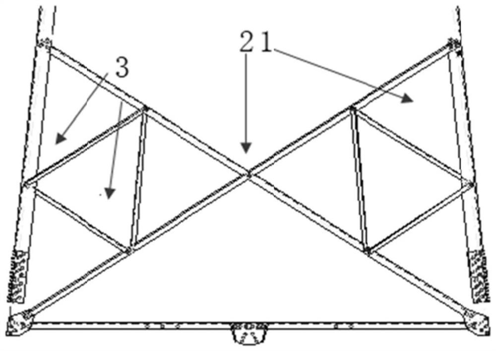 Transmission tower structure health state monitoring and evaluating method and system