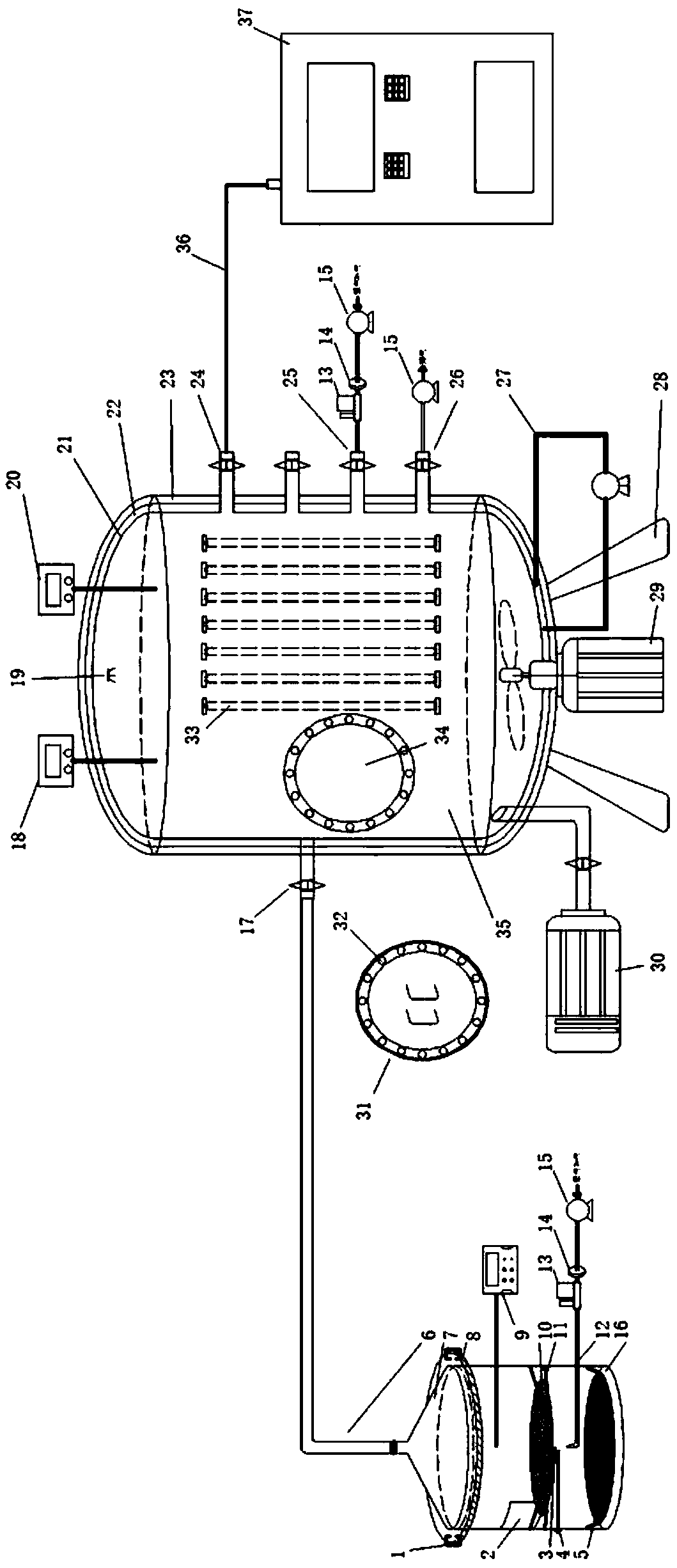 Simulation system for measuring heavy metal concentration in atmospheric particulates