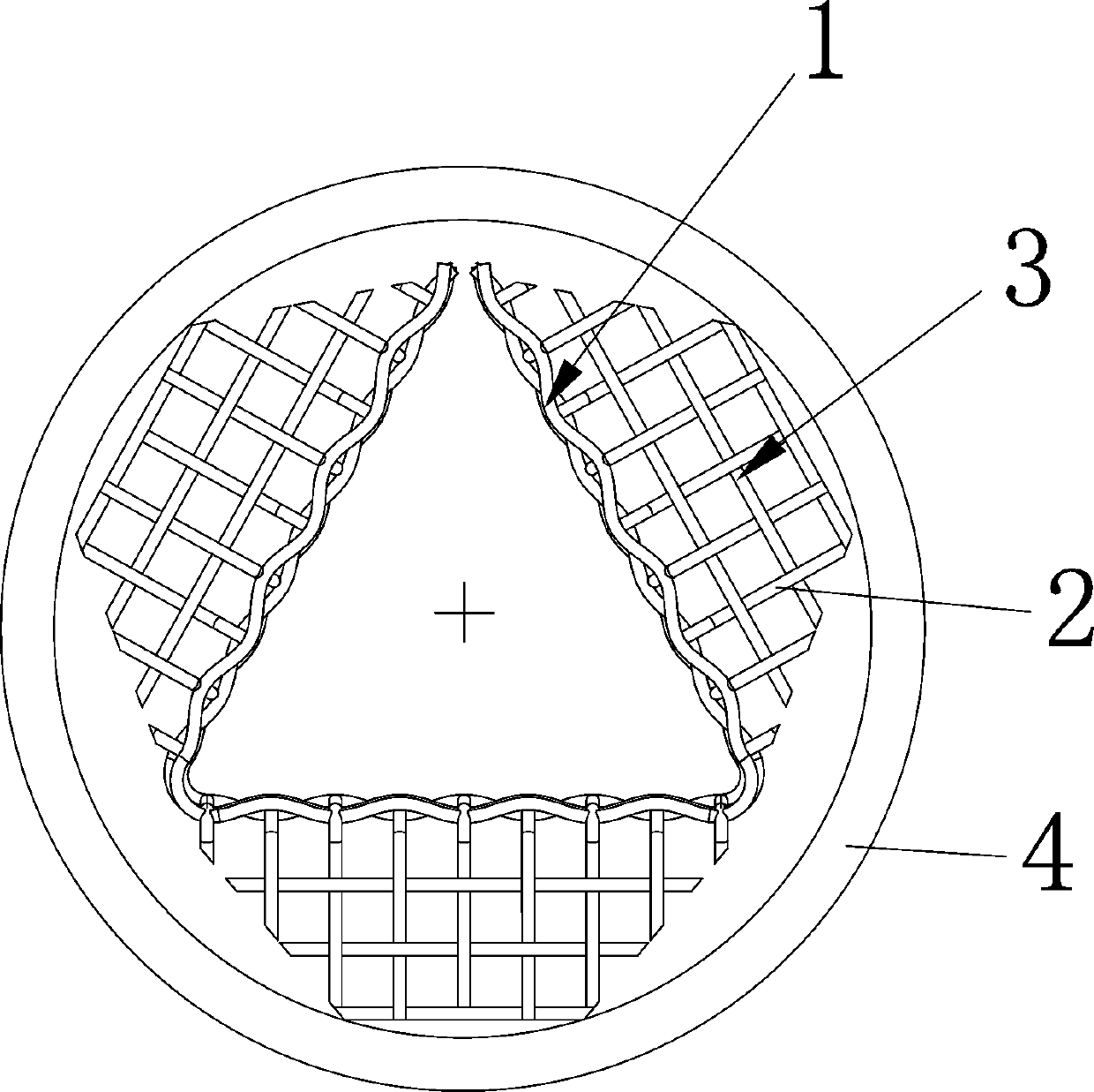 Nitrogen oxide catalytic reaction net