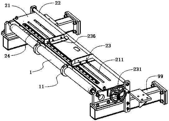 Feeding mechanism achieving continuous leather material guide and preventing material from being stuck