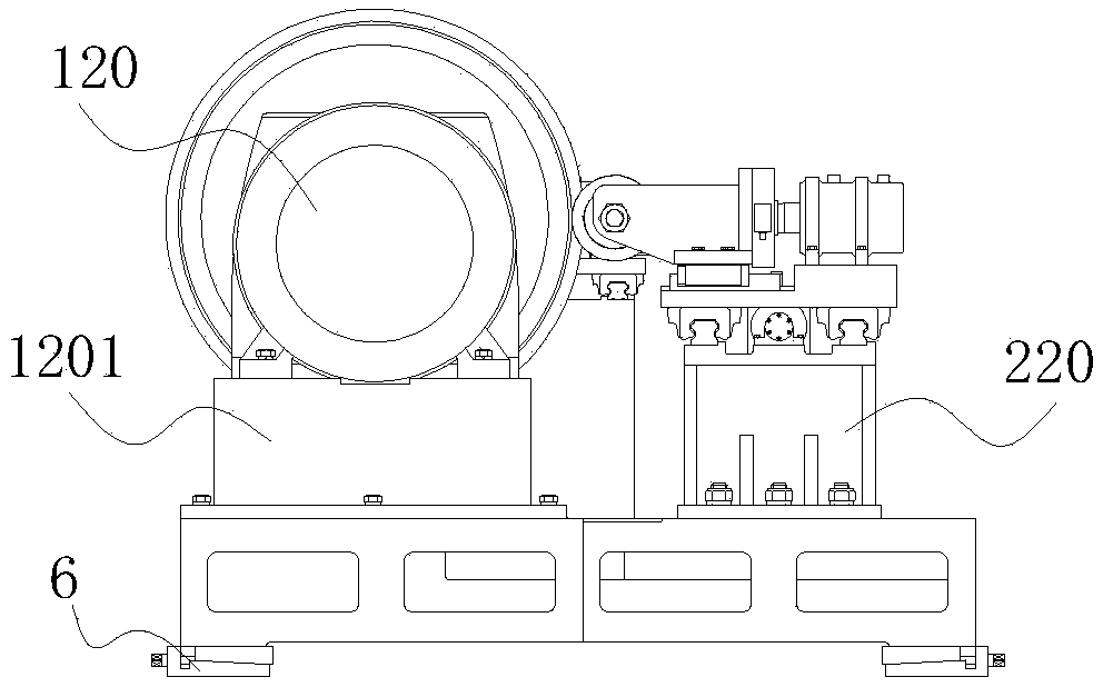 Force measuring wheelset dynamic calibration test bench