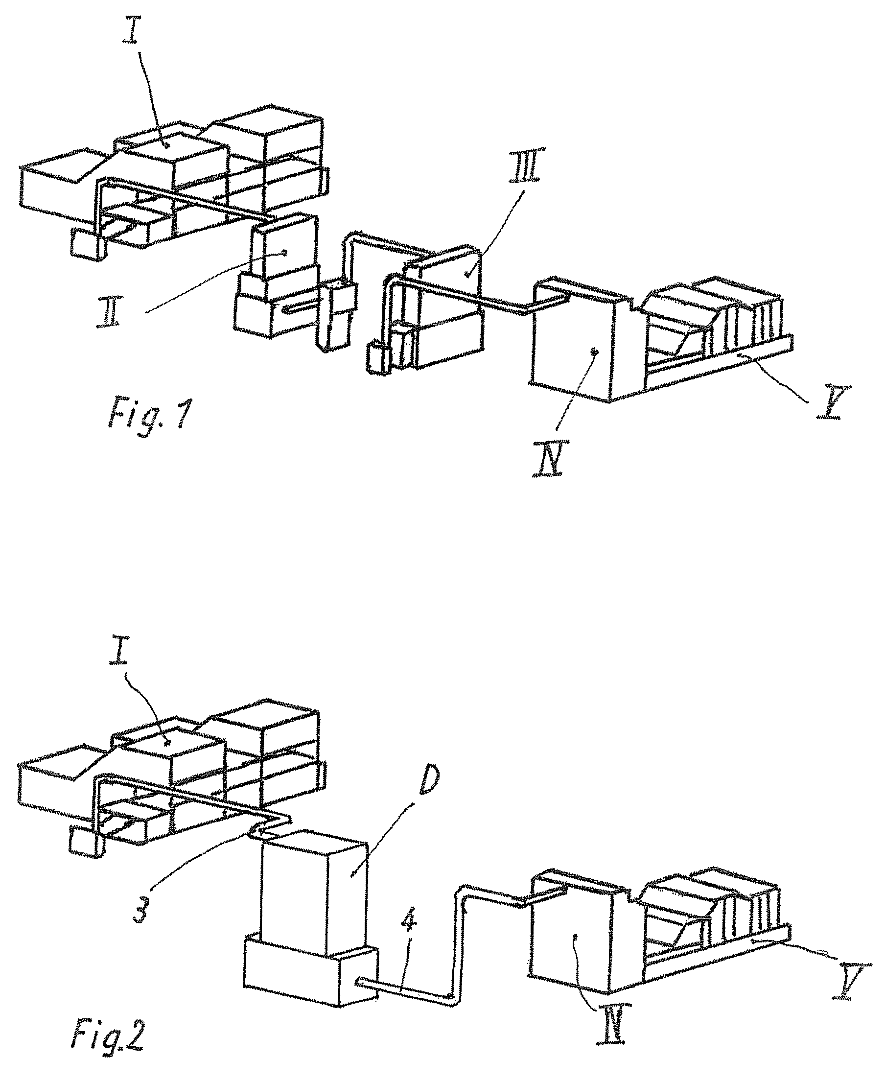 Procedure and system for opening and proportioning synthetic material