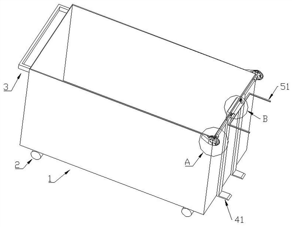 Garbage conveying box and garbage management system based on block chain