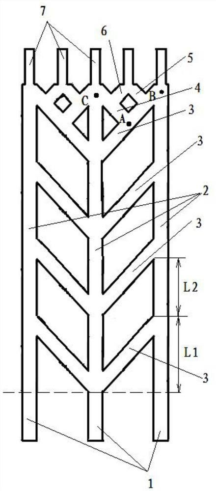 Forming method of high-reliability columnar supporting structure for metal additive manufacturing