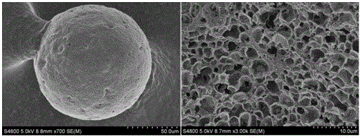 Preparing method for porous Fe-Si-C ceramic micro balls