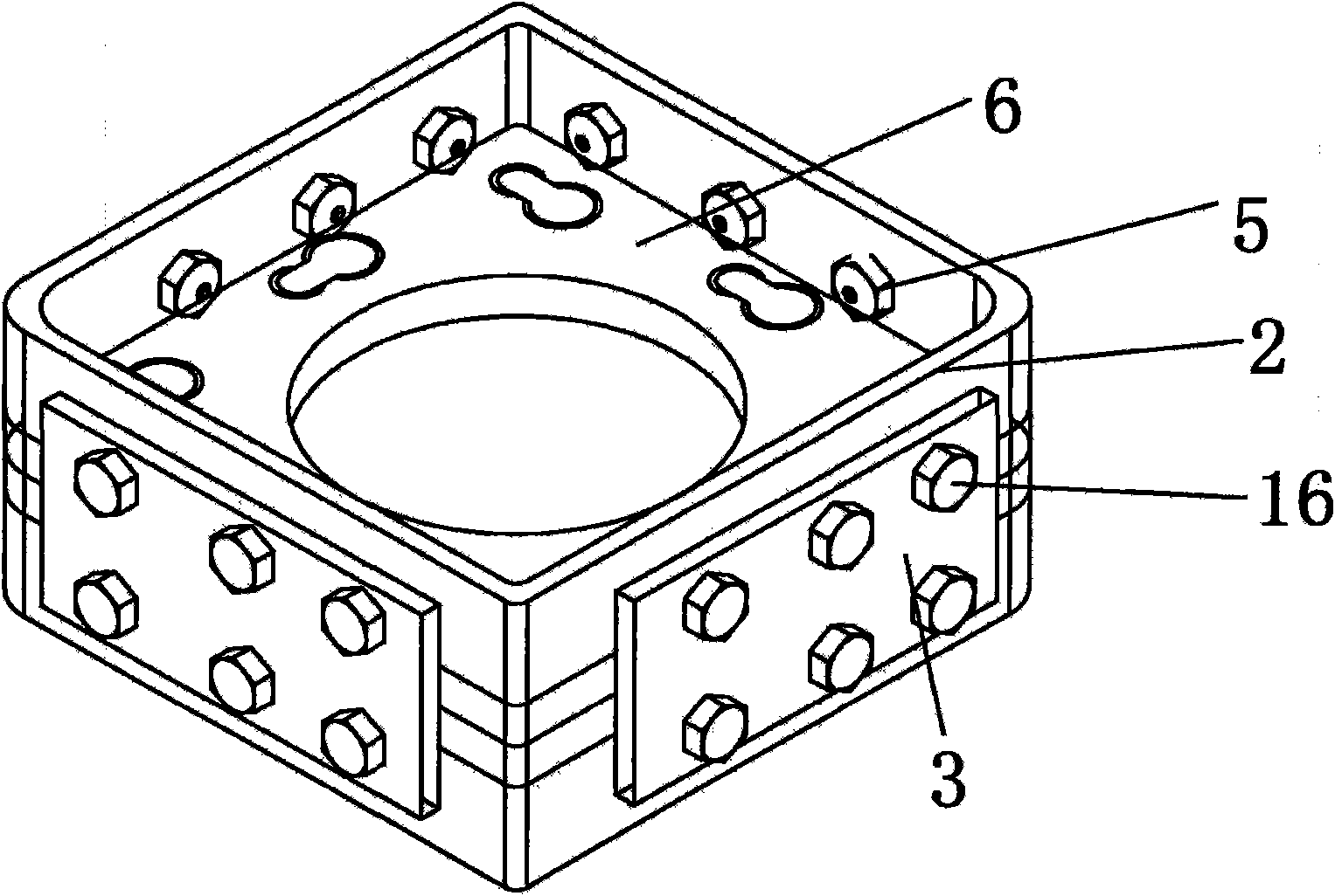 Mechanical connection structure and construction method for splicing precast square piles