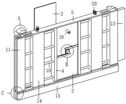 An easy-to-install sandwich color steel plate