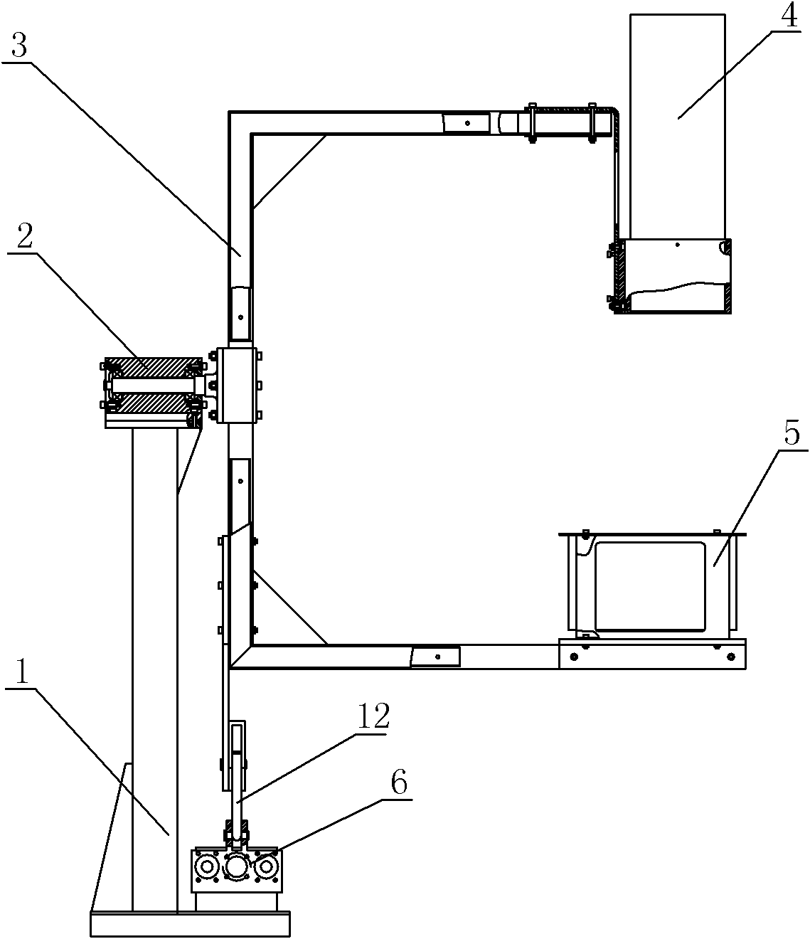 X-ray detector optical path rotation mechanism