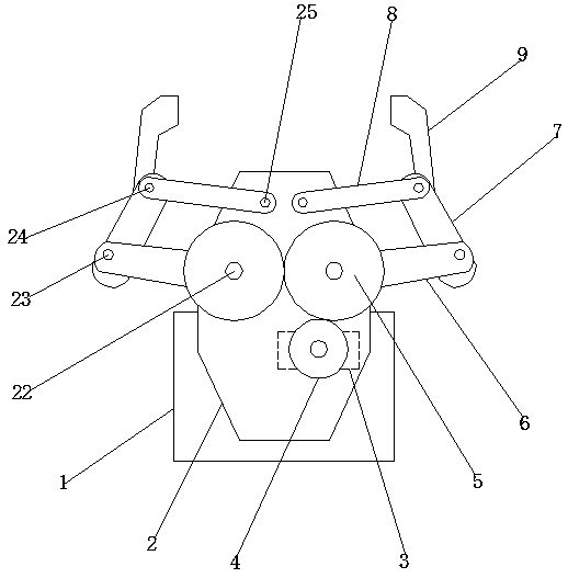 Automatic equipment part clamping device