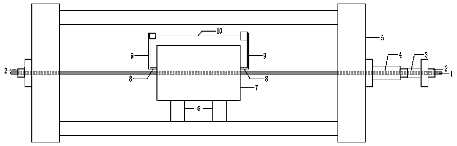Fire test device and method for pre-stressed steel strand