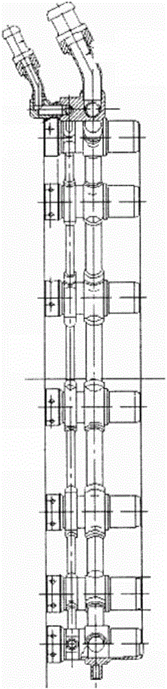 A processing method of a welded structure fuel manifold with a nozzle