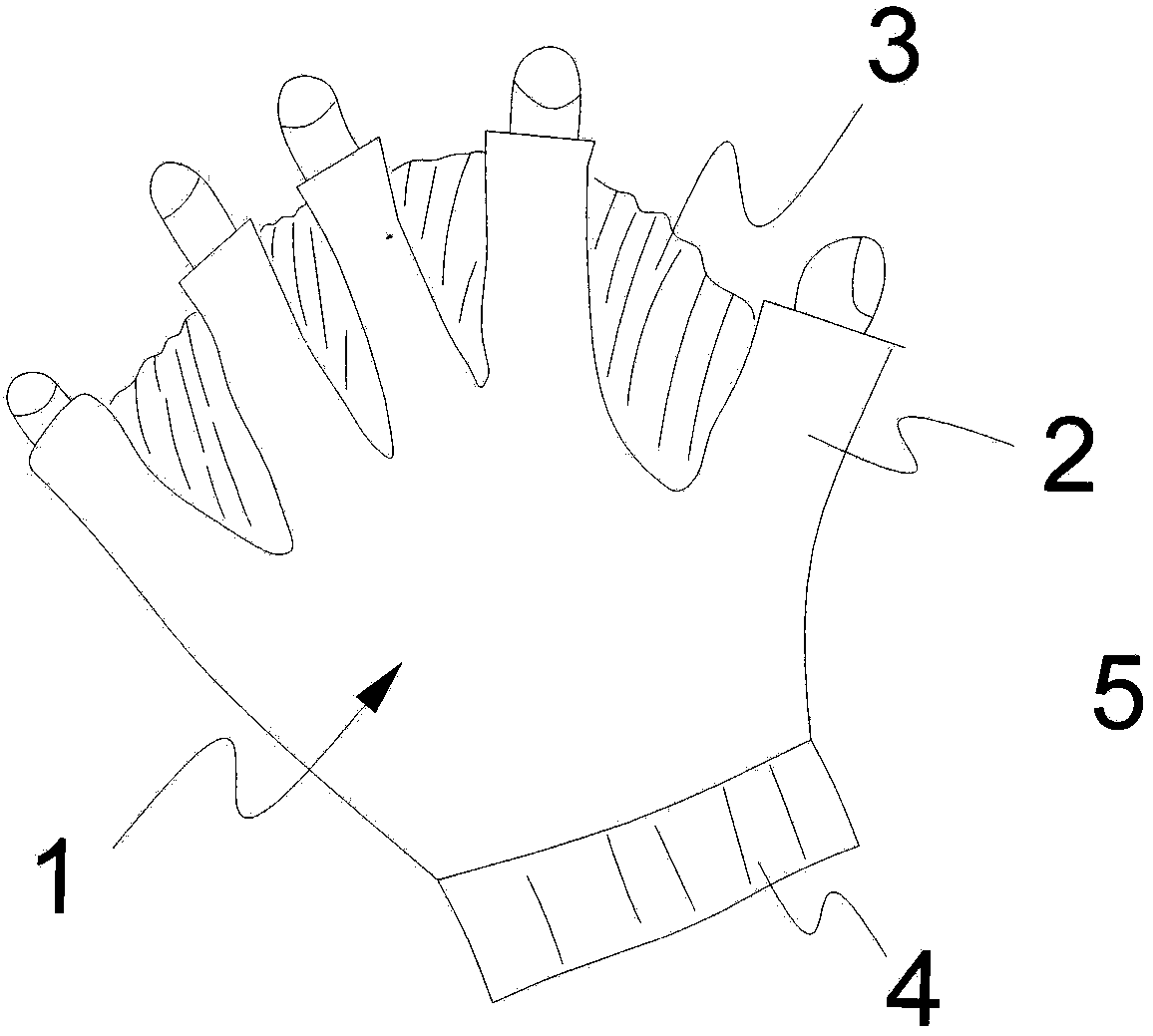Ball-gripping type anti-scratching massage glove