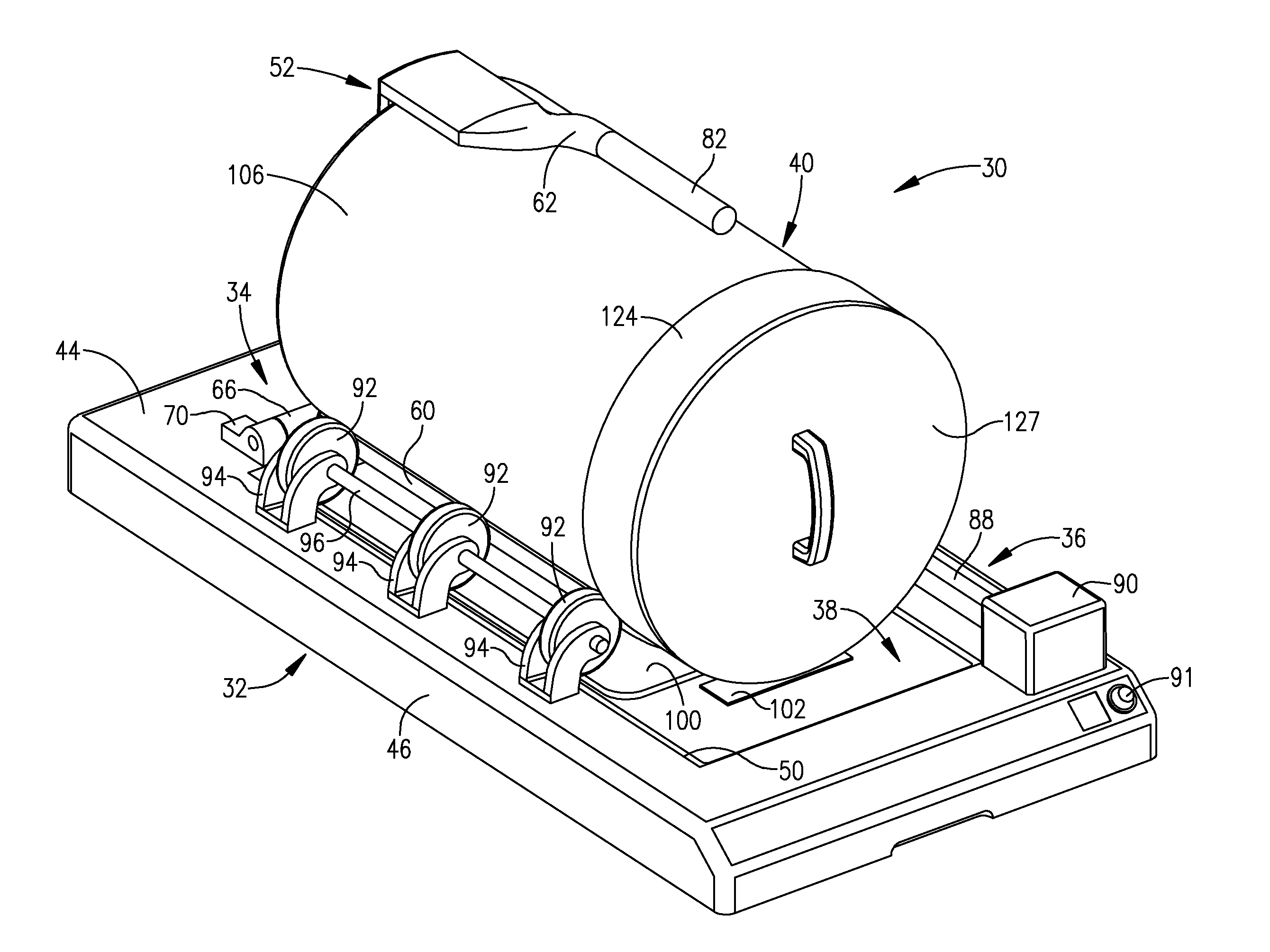 Rotating induction food warming device