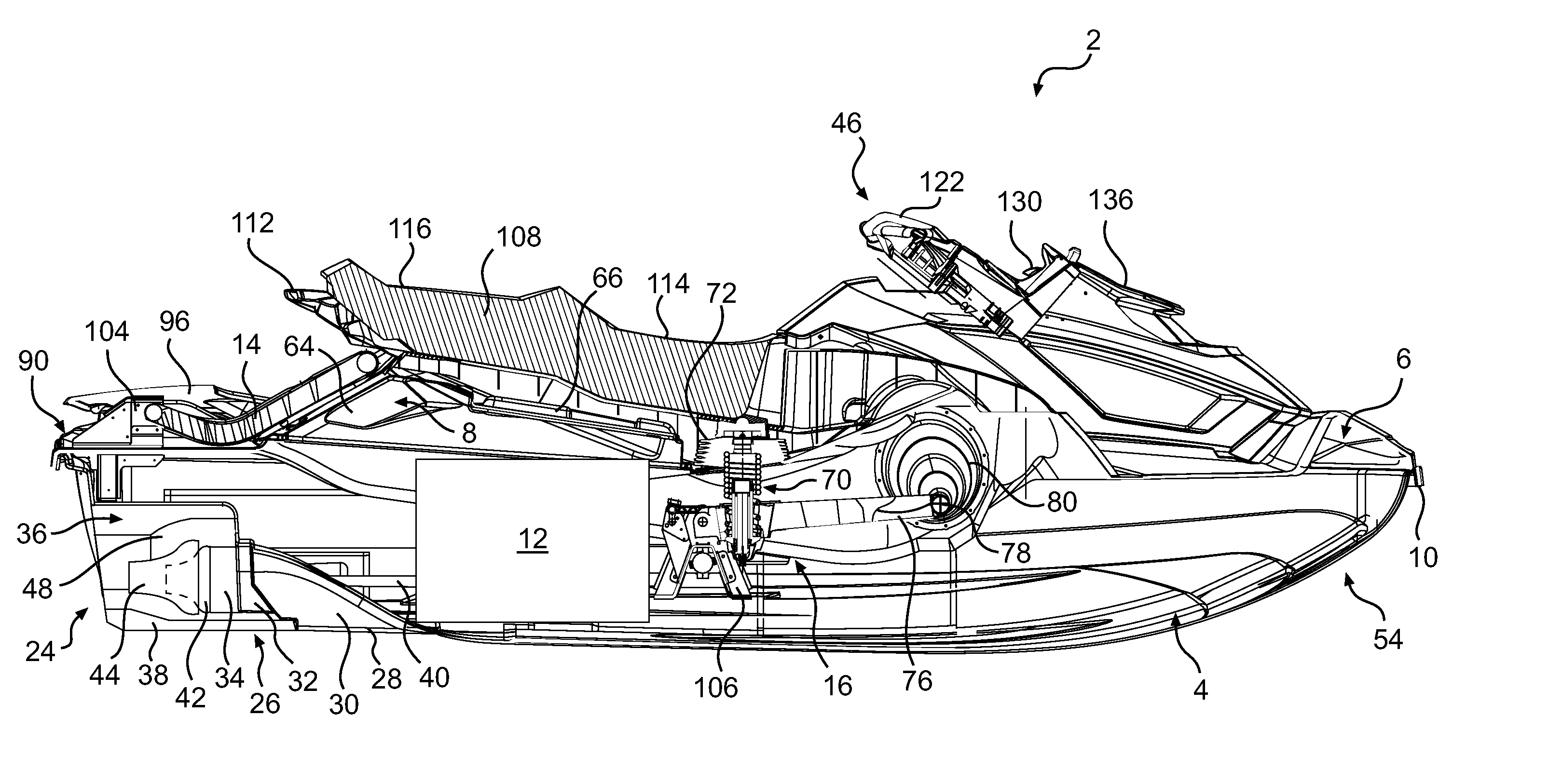 Personal watercraft with pivotable seat