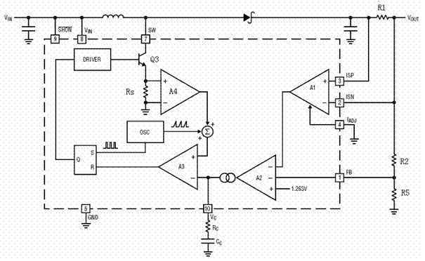 Current pulse circuit embedded with nerve stimulator