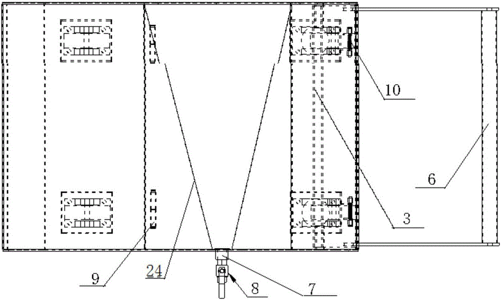 Chip collection and removal trolley and use method thereof