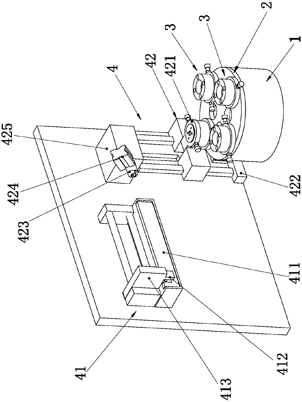 Formation device of full-automatic fan motor assembly equipment