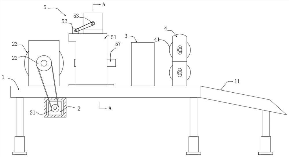 A cable stripping and cutting processing device