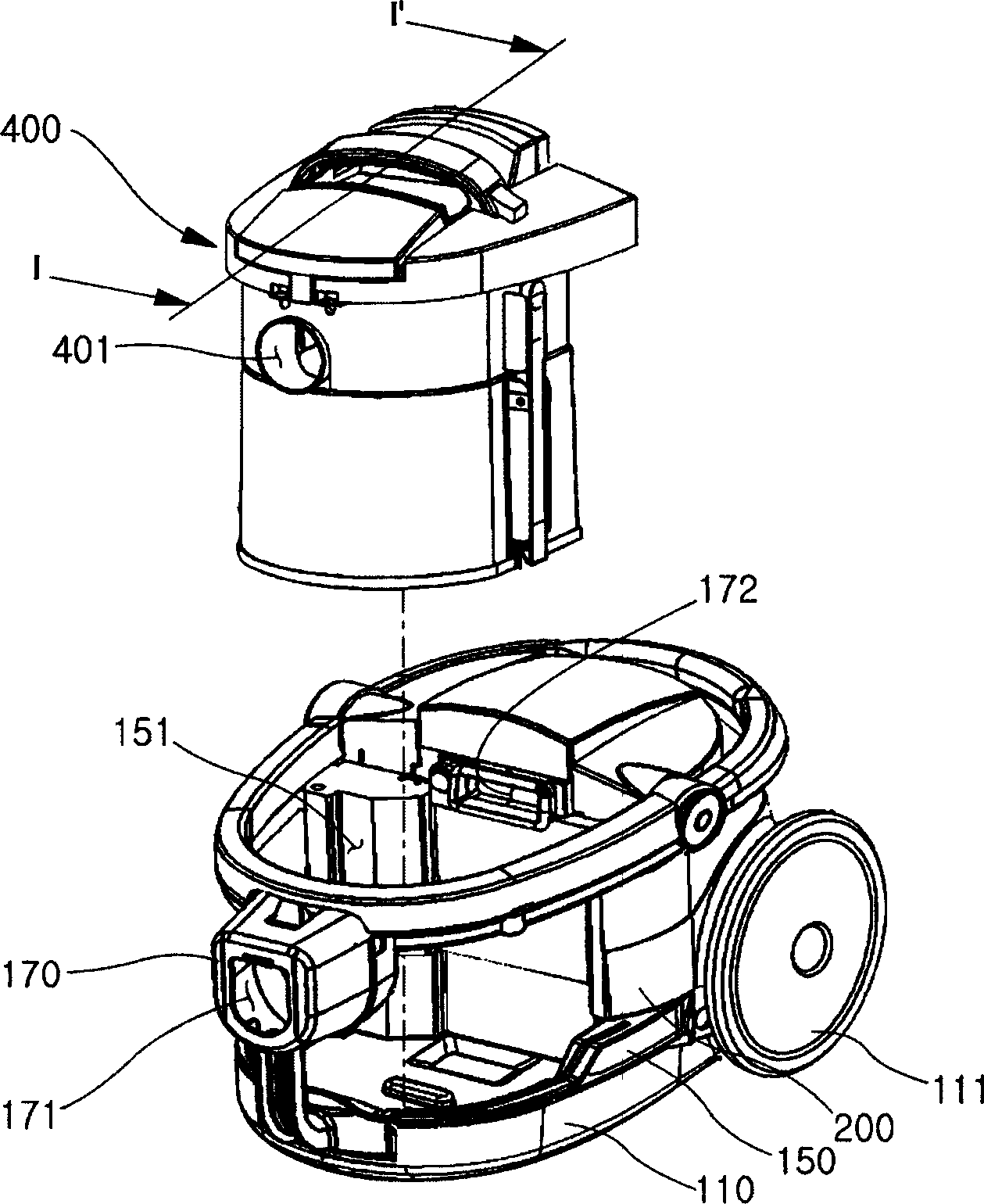Dust collection unit of vacuum cleaner