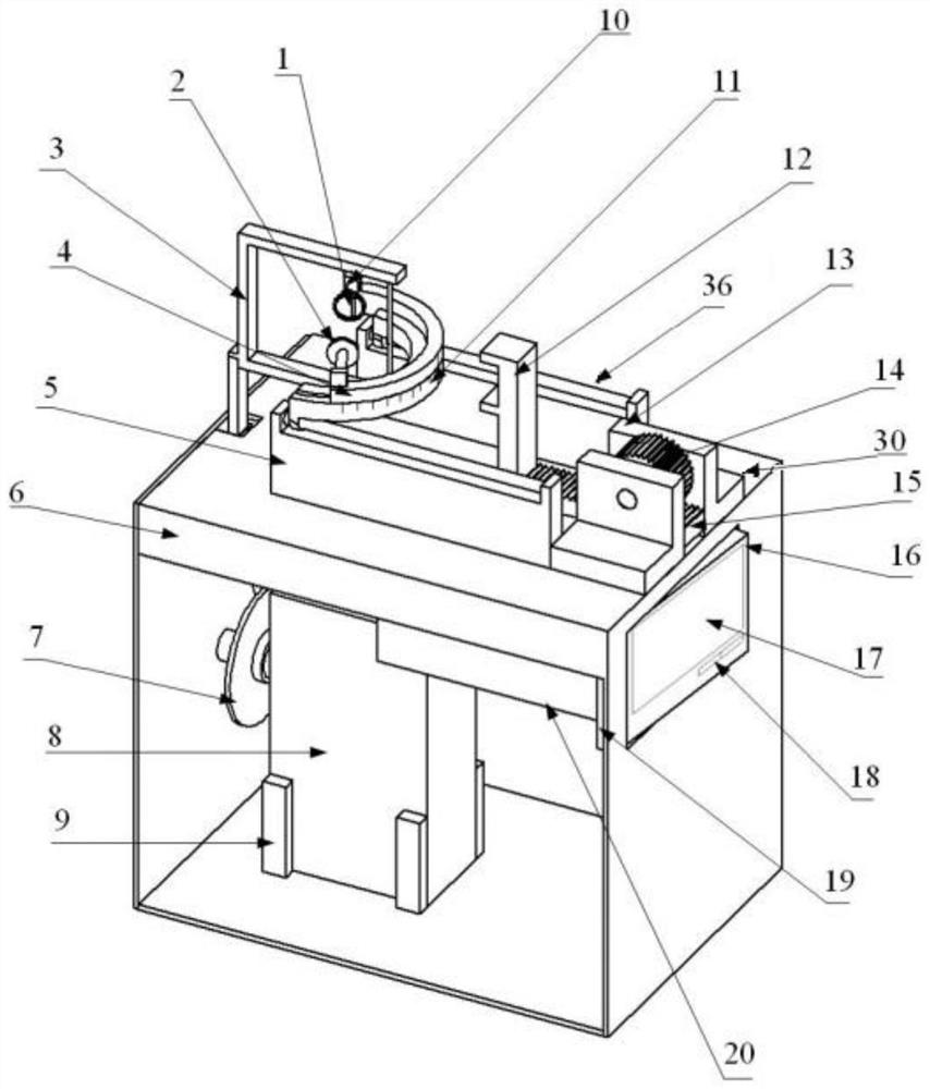 Cutting system for prefabricated middle locking type rock mass fractures with different geometrical characteristics