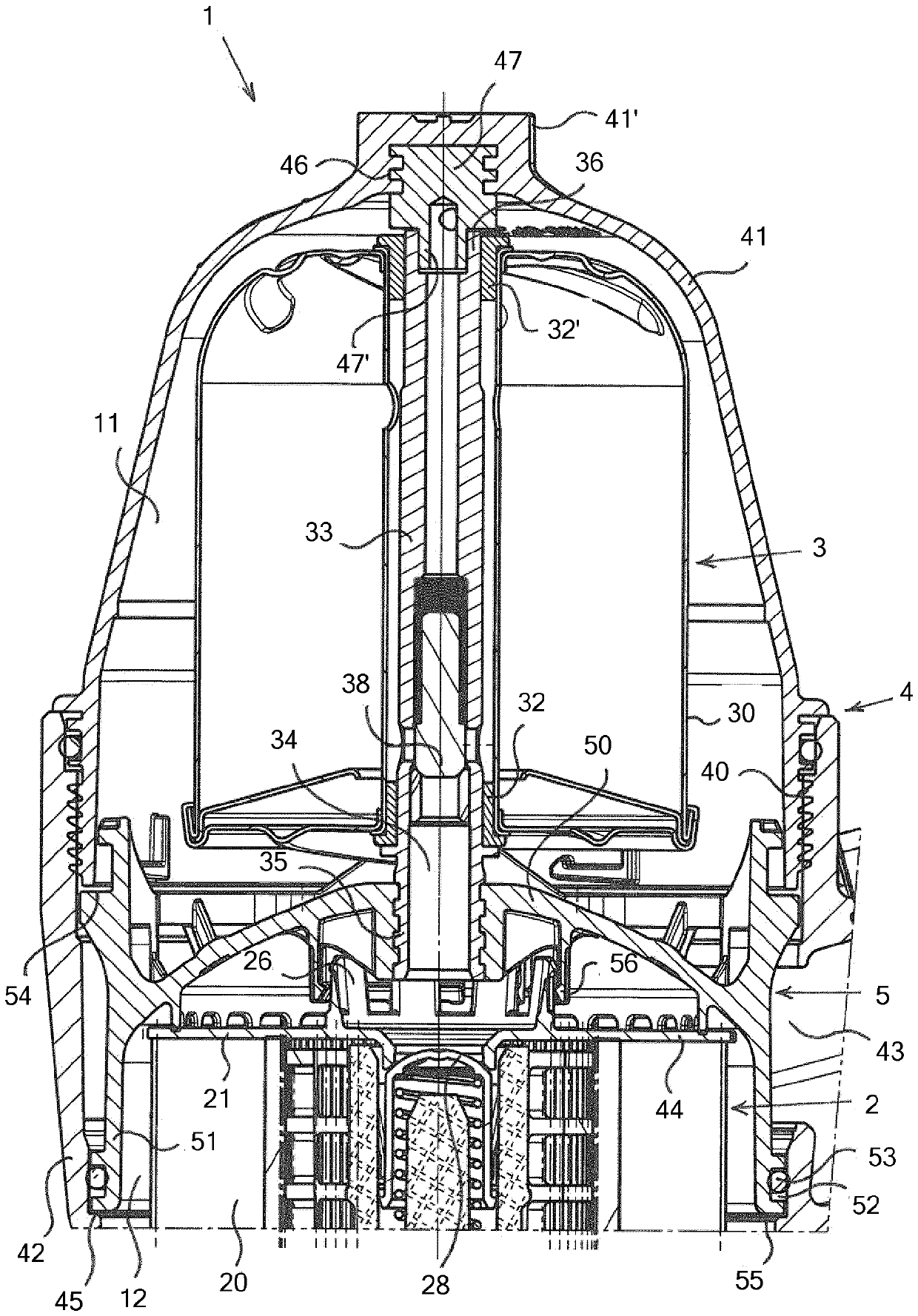 Device for removing impurities from the lubricating oil of an internal combustion engine