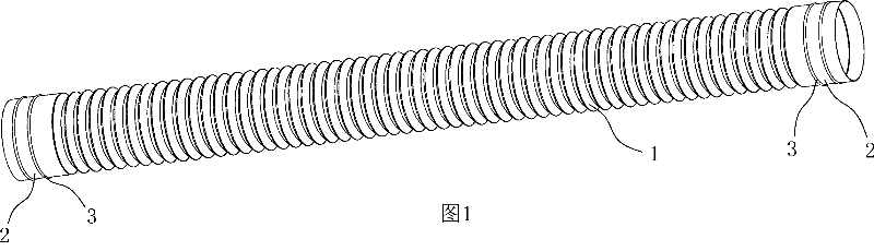 Plastic telescopic pipe and method for manufacturing same