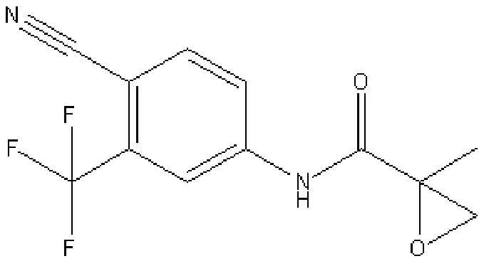 Synthesis method of N-(4-cyano-3-(trifluoromethyl)phenyl)-2-methyl epoxypropylene-2-amide