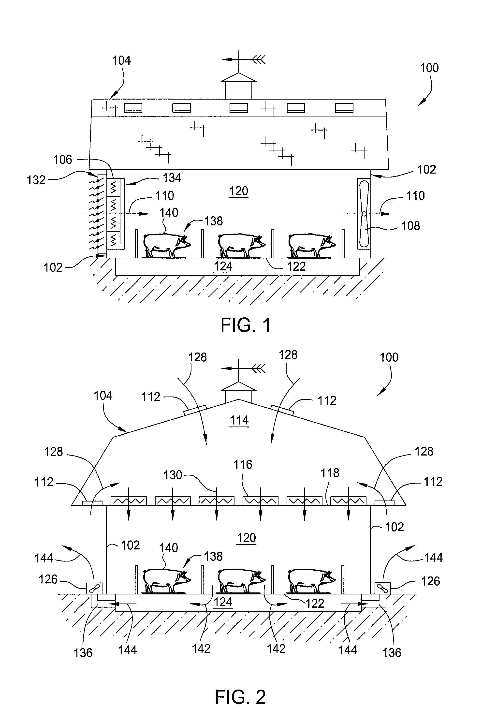 Method and apparatus for providing clean air to animal enclosures