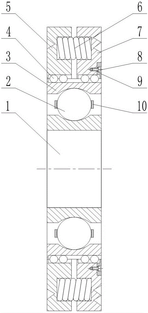 Cycloid steel ball planetary reducer gap elimination mechanism