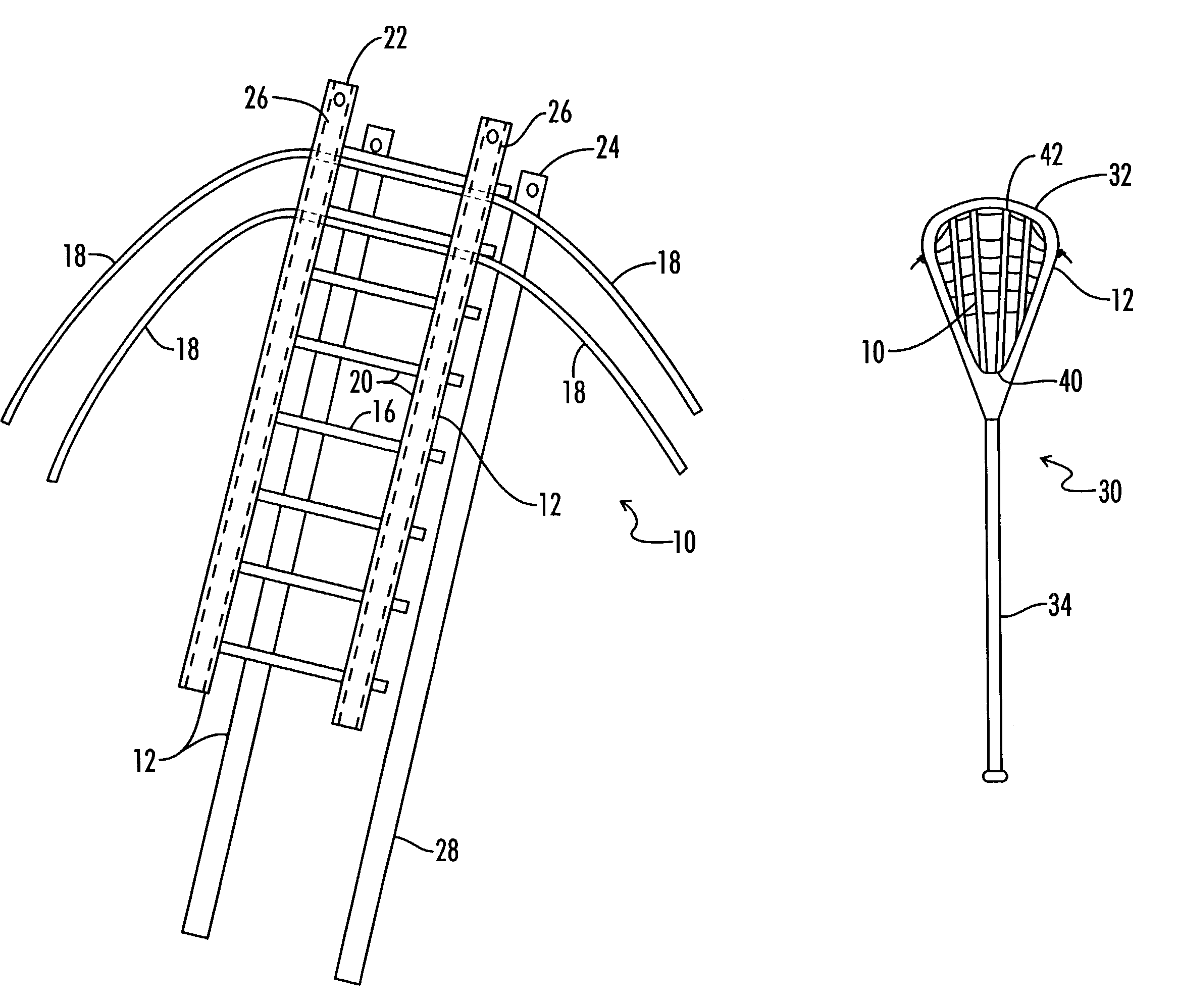 Pre-manufactured traditional-style lacrosse pocket