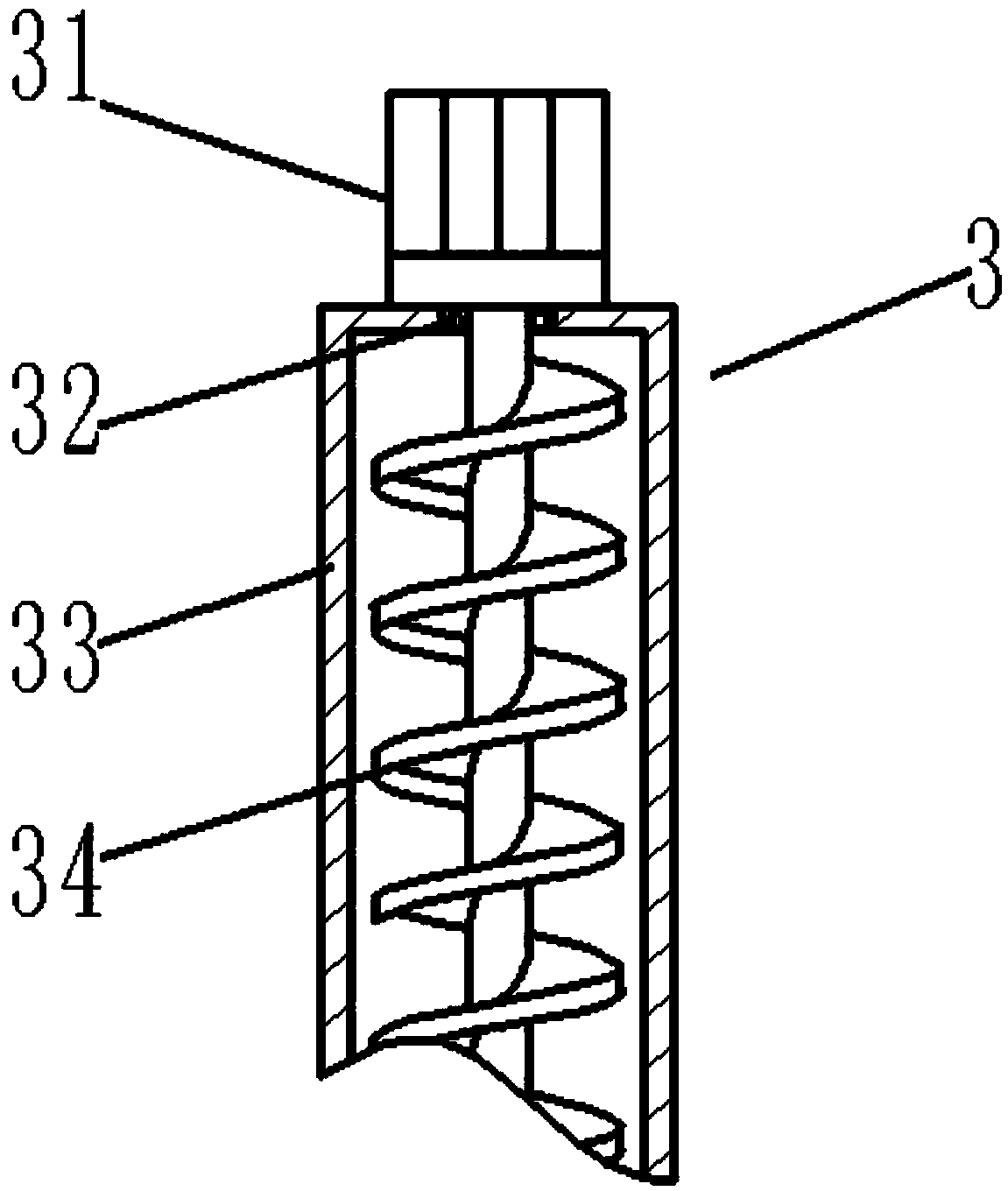 Pelletizing and screening integrated device for lithium ion battery cathode material