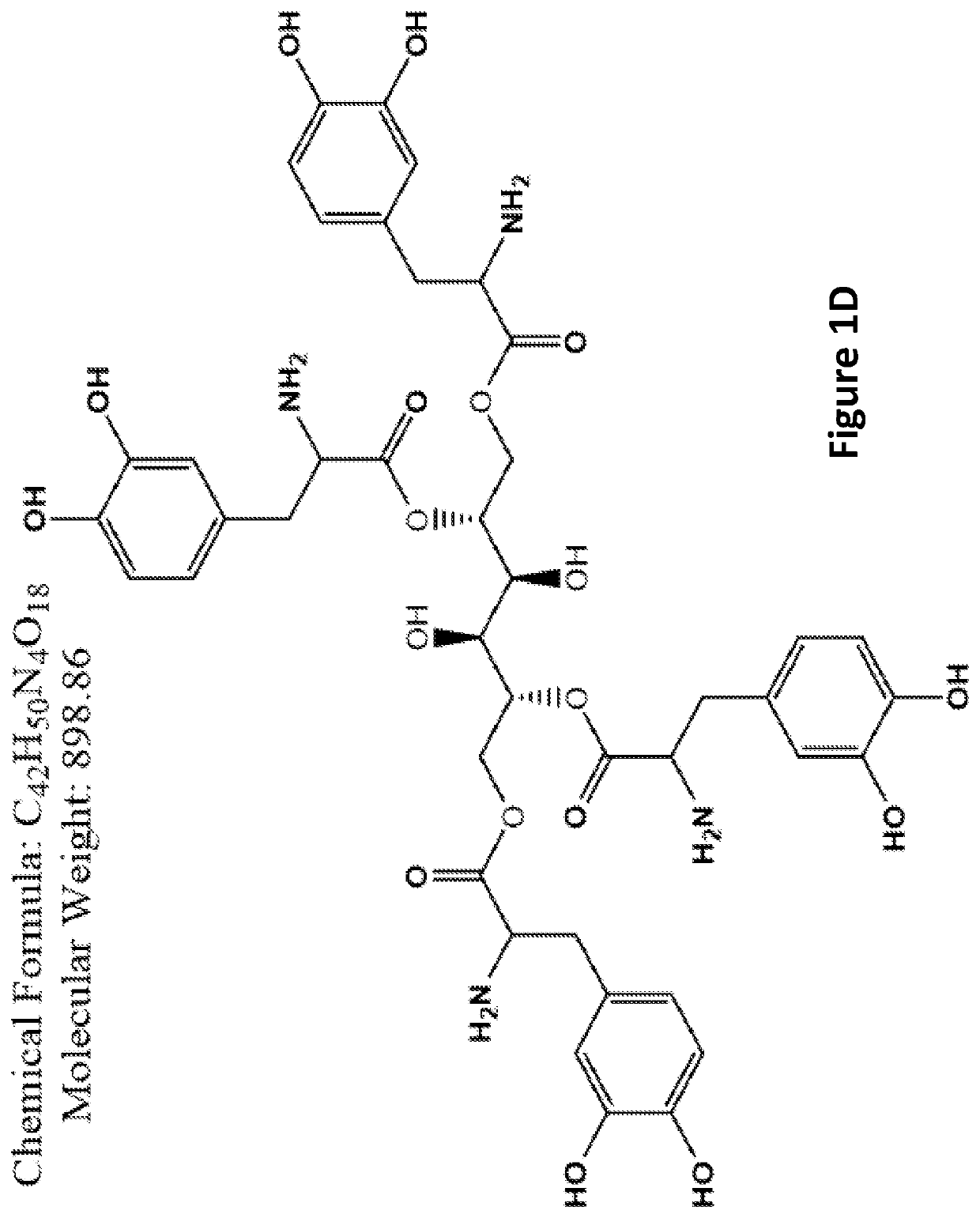 L-dopa and/or dopa decarboxylse inhibitors conjugated to sugar for the treatment of dopamine-responsive disorders
