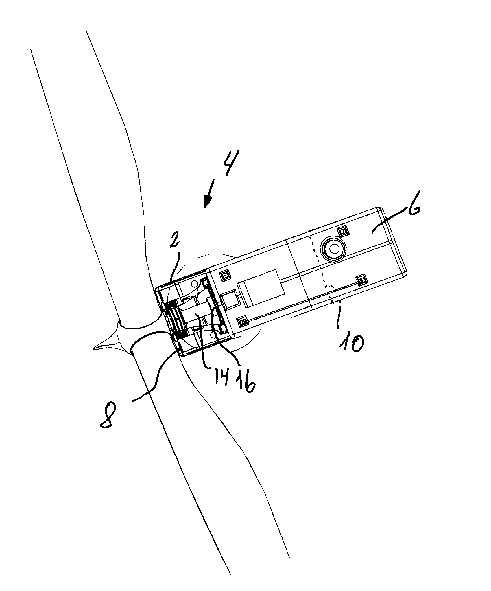 Method and means for establishing access to the main parts in the nacelle on a wind turbine