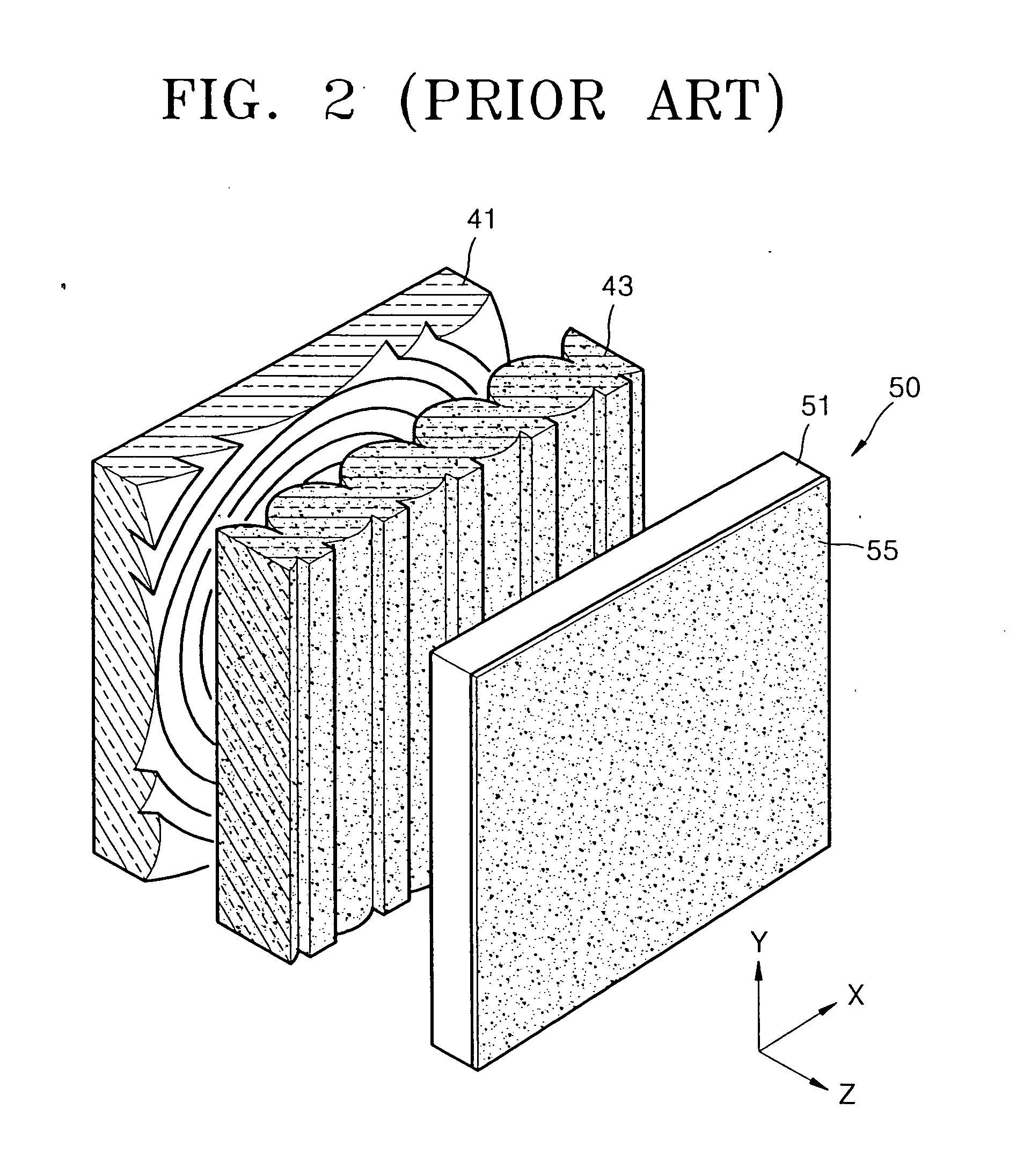 Image display screen having wide vertical and horizontal viewing angles and projection television including the same