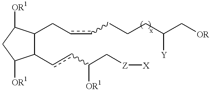 Cyclopentane, 1-hydroxy alkyl or alkenyl-2-one or 2-hydroxy derivatives as therapeutic agents