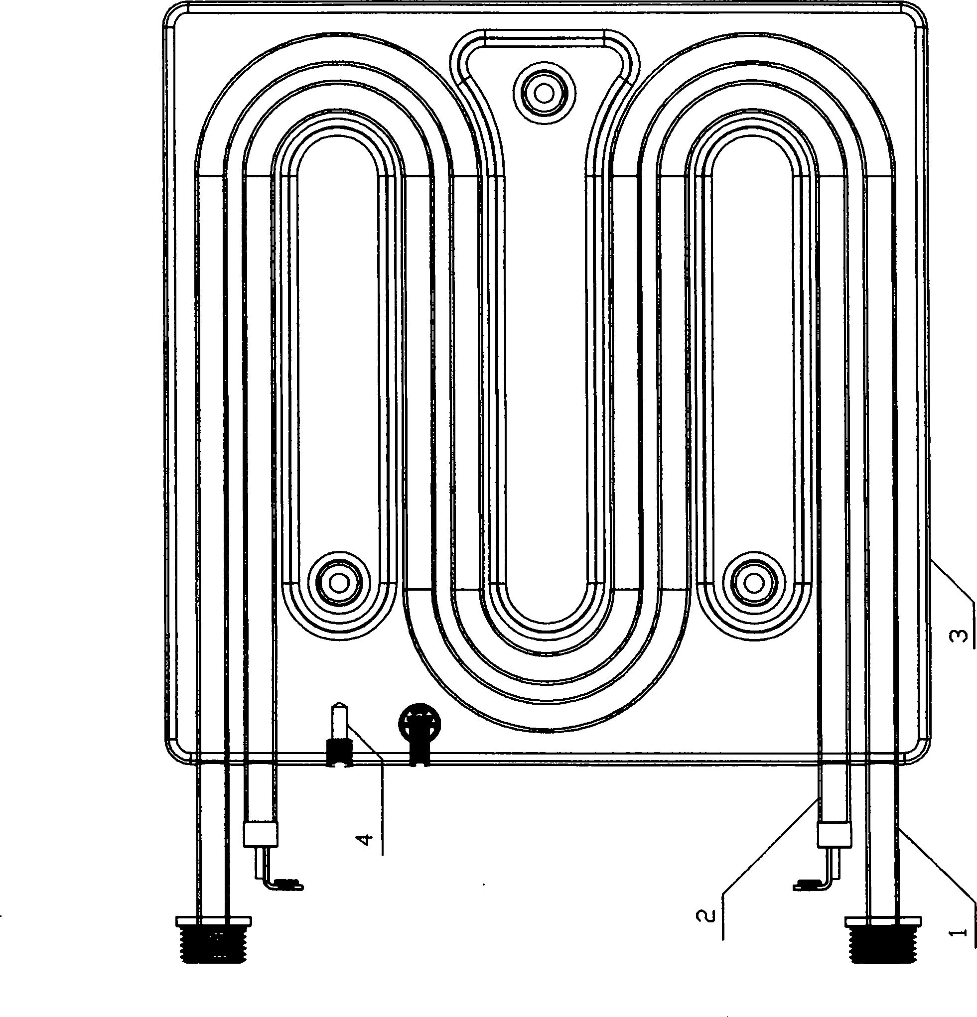Heat storage type water-electricity separation heating mechanism