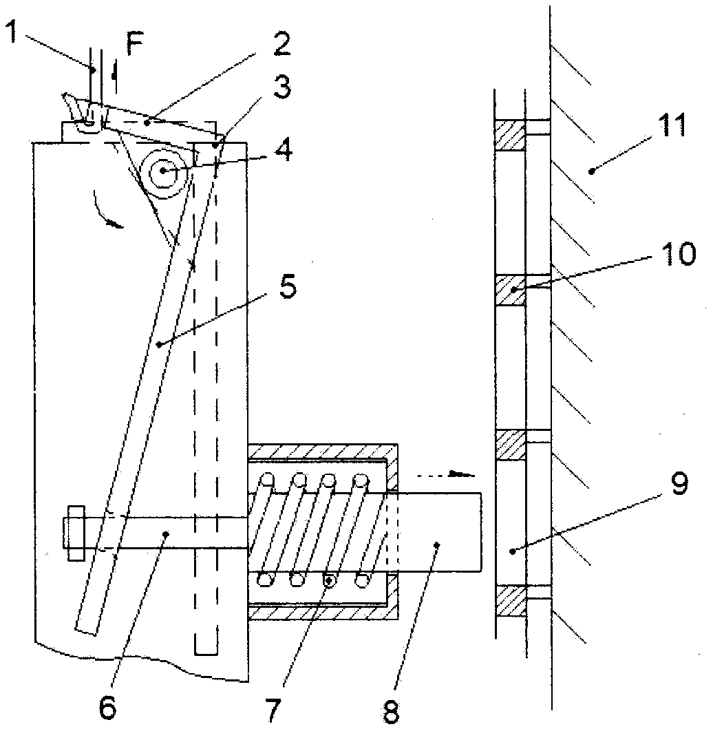 Anti-falling structure with inserted lift scaffold