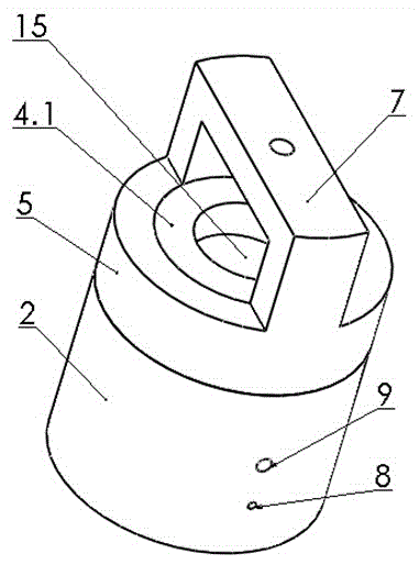 High-temperature testing clamp of piezoelectric polarization device