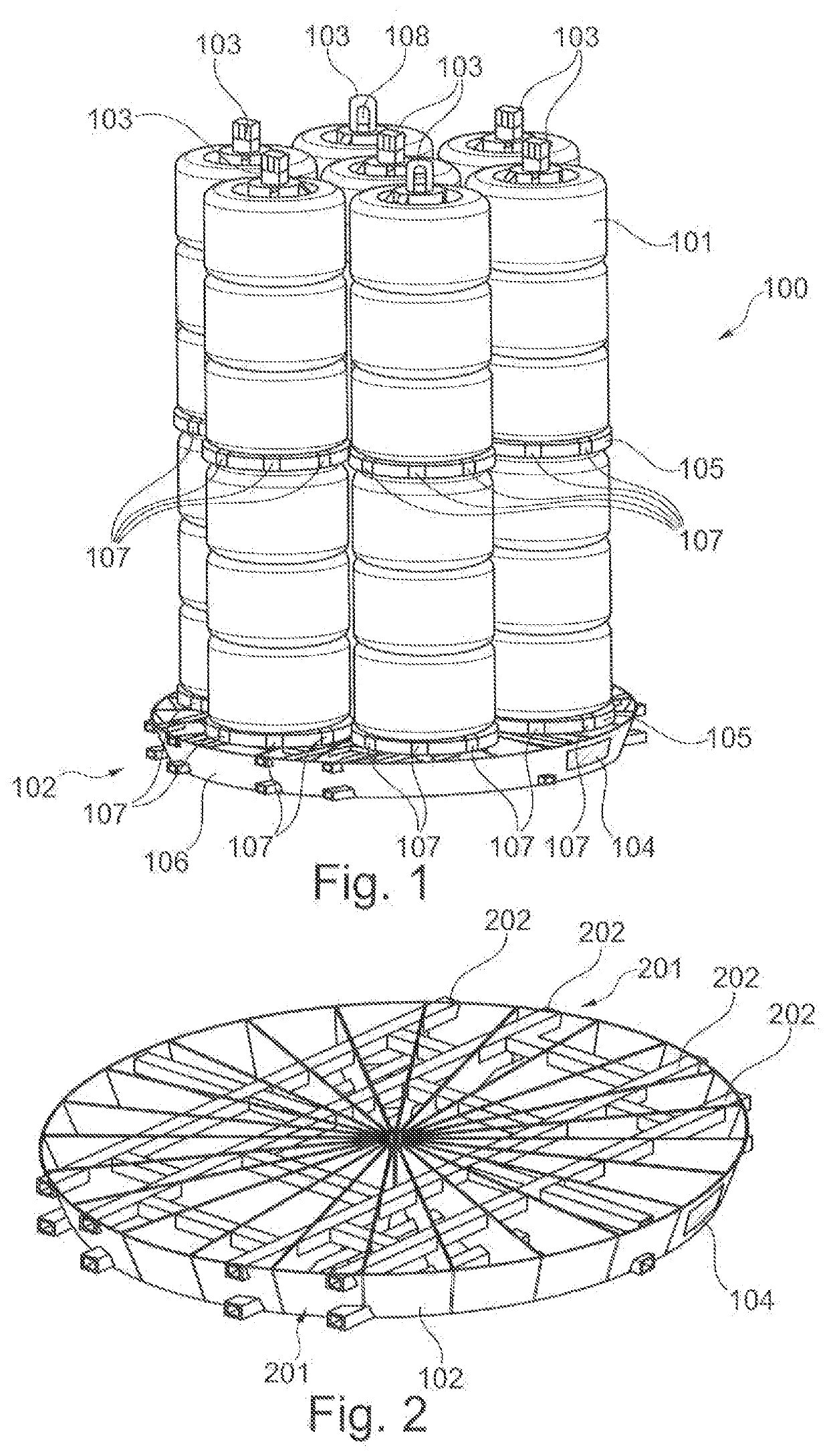 Portable carrier device for a furnace charge and handling system for the carrier device