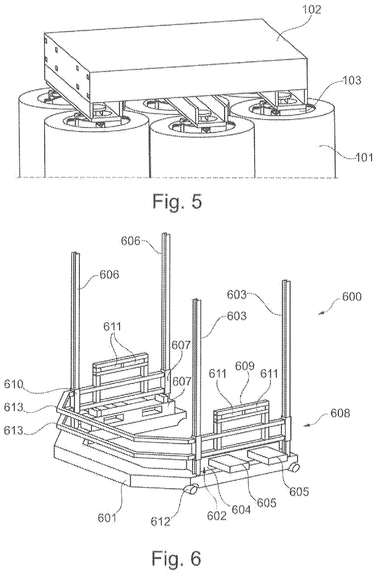 Portable carrier device for a furnace charge and handling system for the carrier device