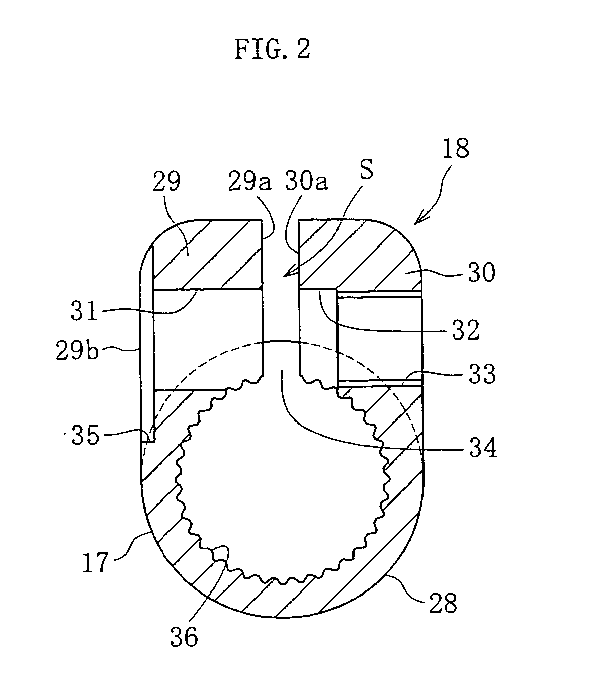 Shaft for constant velocity universal joint