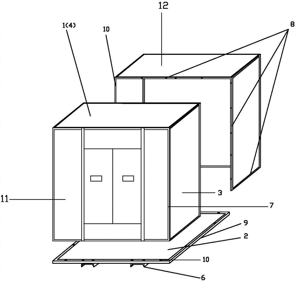 A dry-type transformer shell