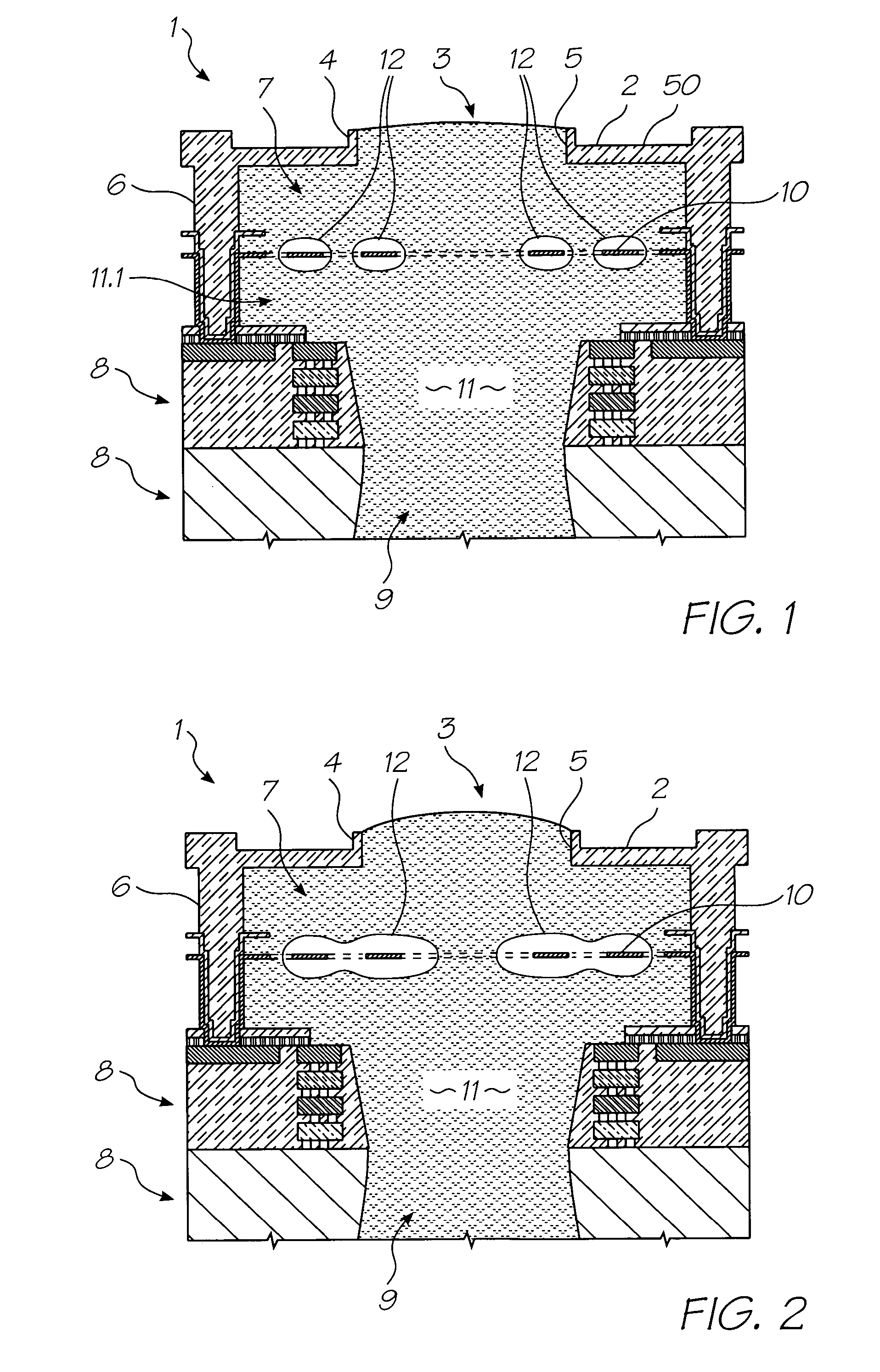 Printhead integrated circuit having heater elements with high surface area