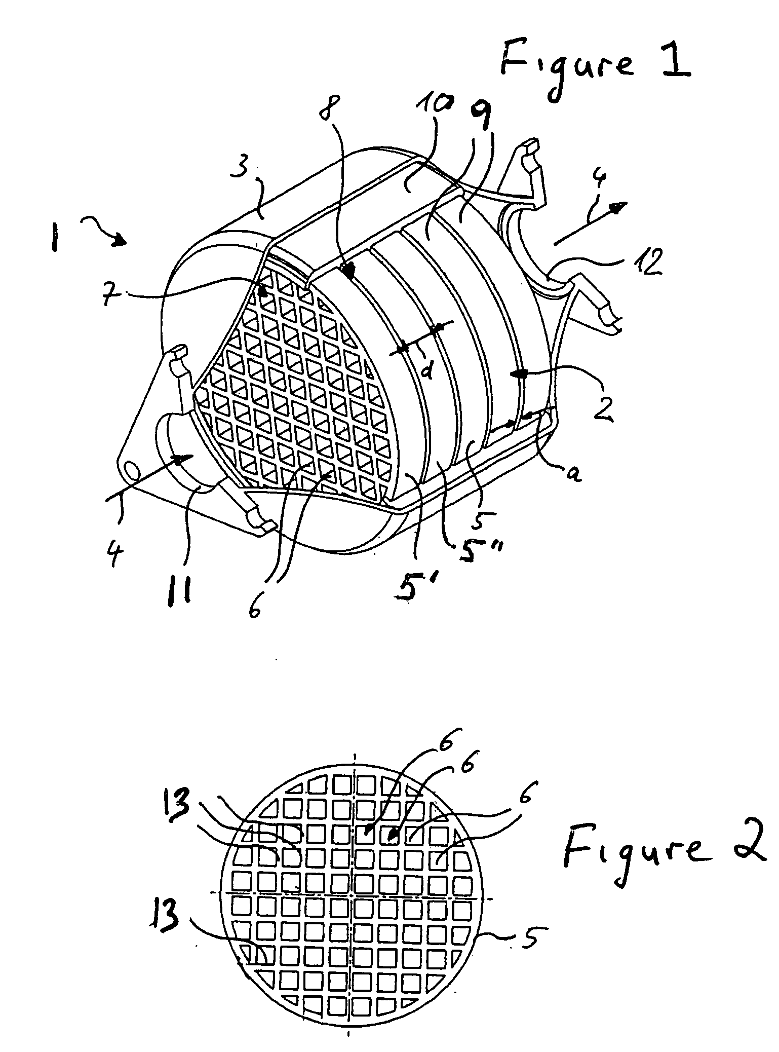 Device for exhaust emission purification for vehicles and production method thereof