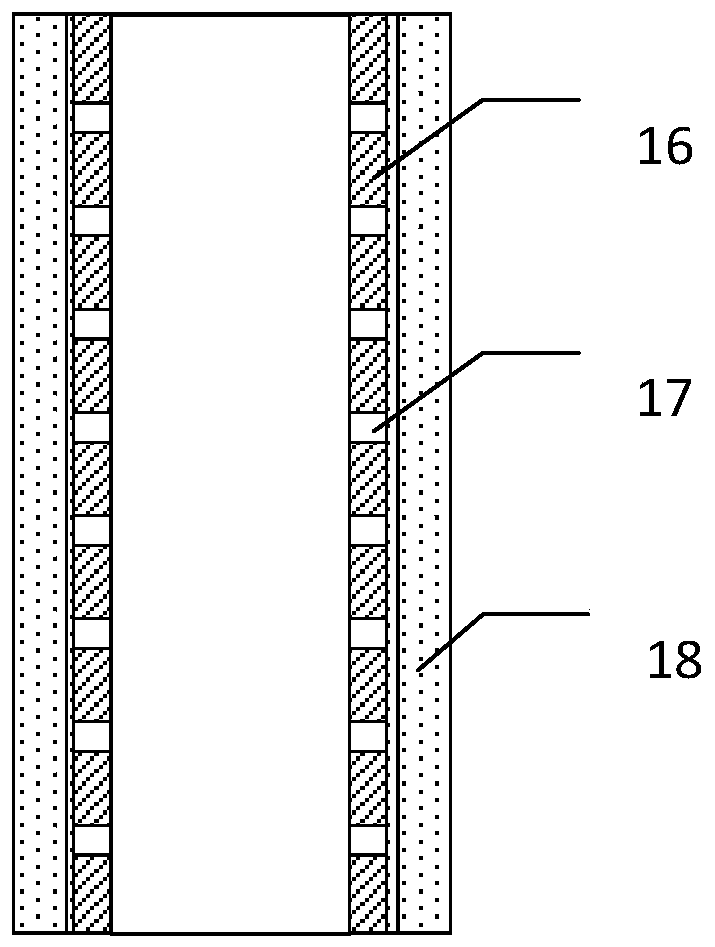 Double-layer crucible reactor core melt capturing device with internal cooling tube