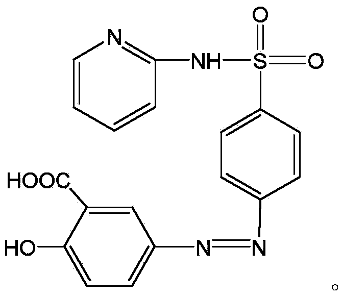 Method for synthesizing salazosulfapyridine using pyridazol as raw material