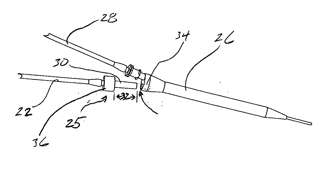 Extended locking luer connector